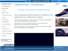 Tablet Screenshot of leichtbau-carbon.de